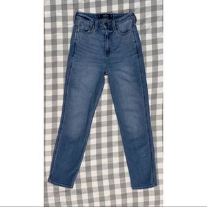 hollister high rise mom jeans